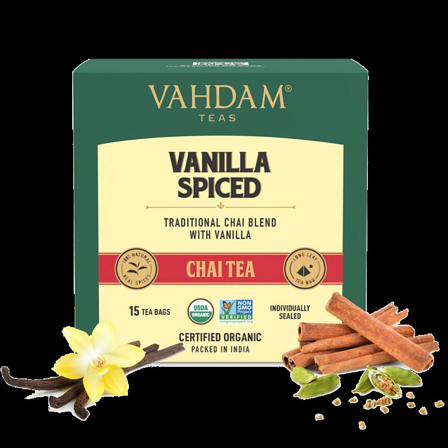 Vahdam Vanilla Spiced Long Leaf Chai