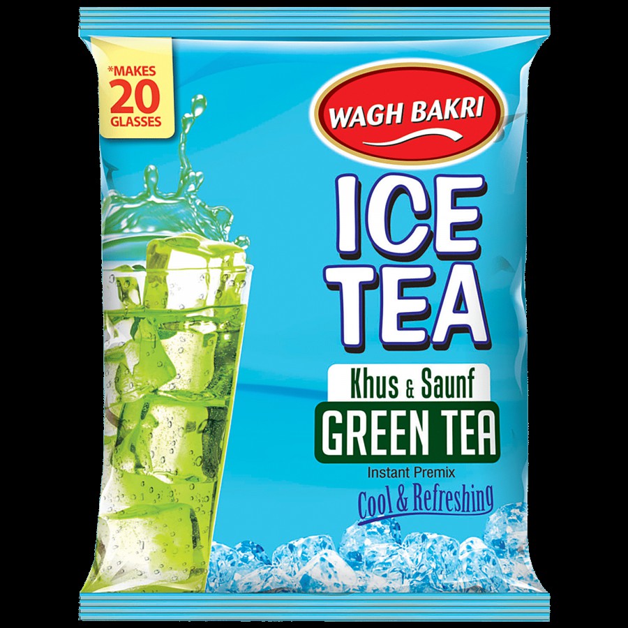 Wagh Bakri Ice Tea Instant Premix Green Tea - Khus & Saunf