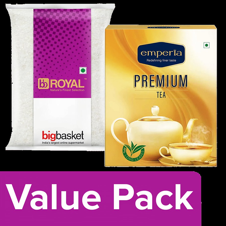 bb Combo Emperia Premium Tea 1kg+bb Royal Refined Sugar (Sulphurless) 2kg