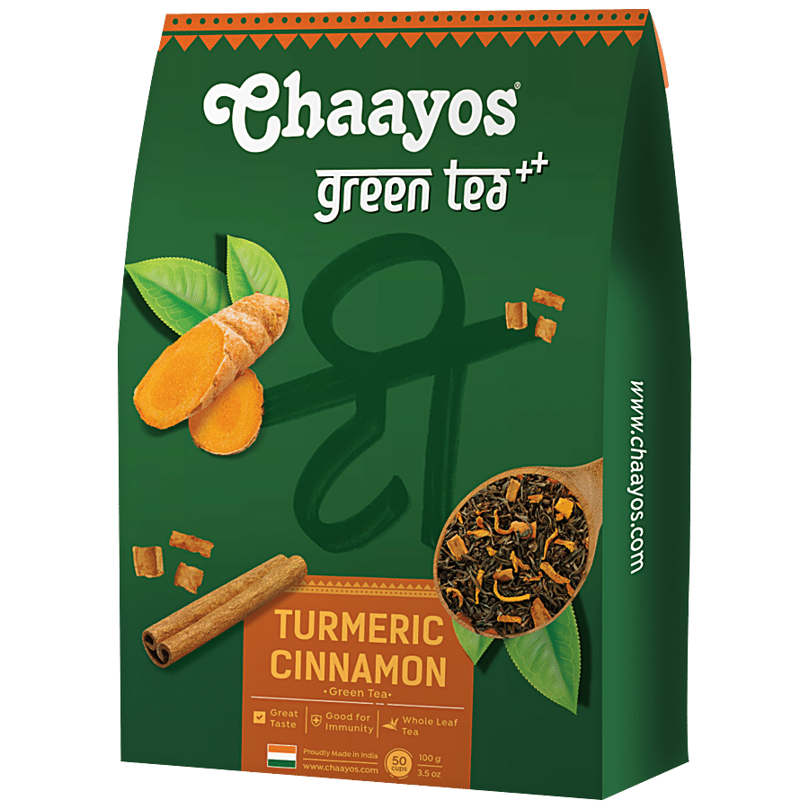 Chaayos Green Tea - Turmeric Cinnamon