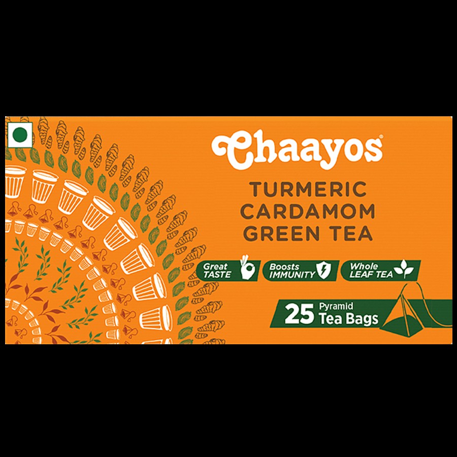 Chaayos Turmeric Cardamom Green Tea