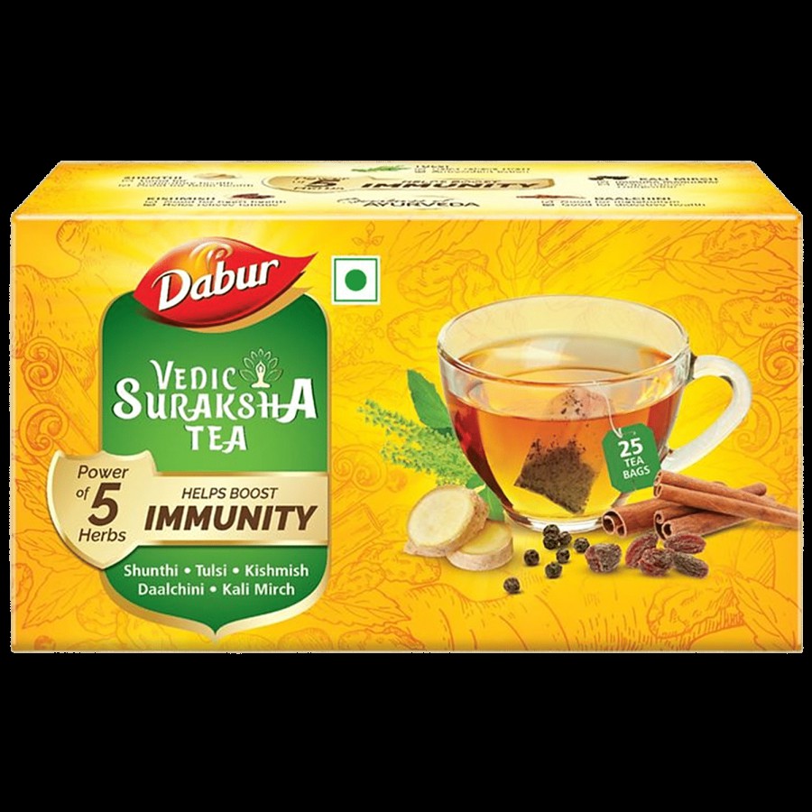 Dabur Vedic Suraksha Black Tea - Immunity Booster