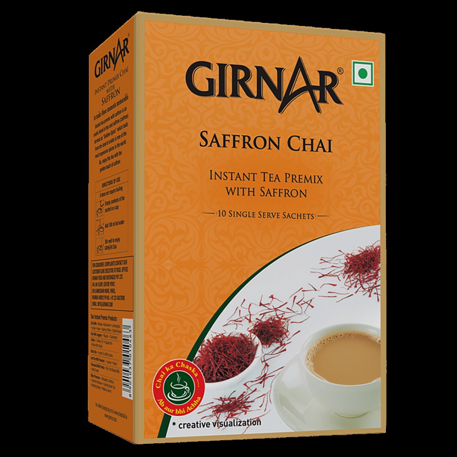 Girnar Instant Tea Bag - Premix With Saffron