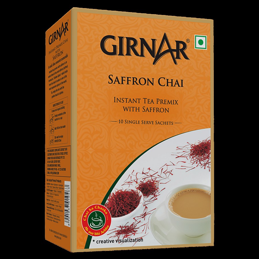 Girnar Instant Tea Bag - Premix With Saffron