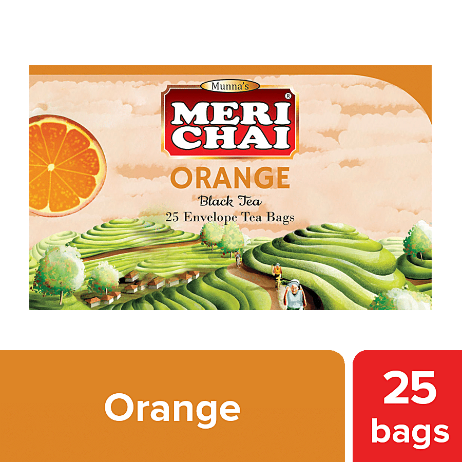 Meri Chai Orange Black Tea - With Hints Of Soft