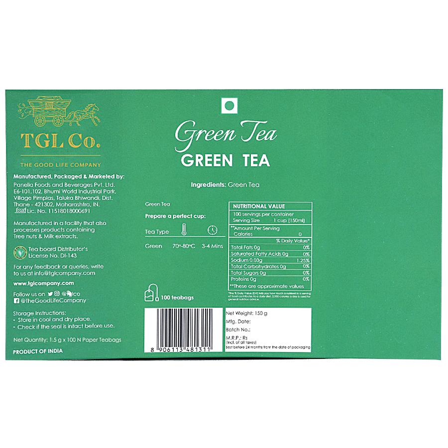 TGL Co. Pure Green Tea Bags