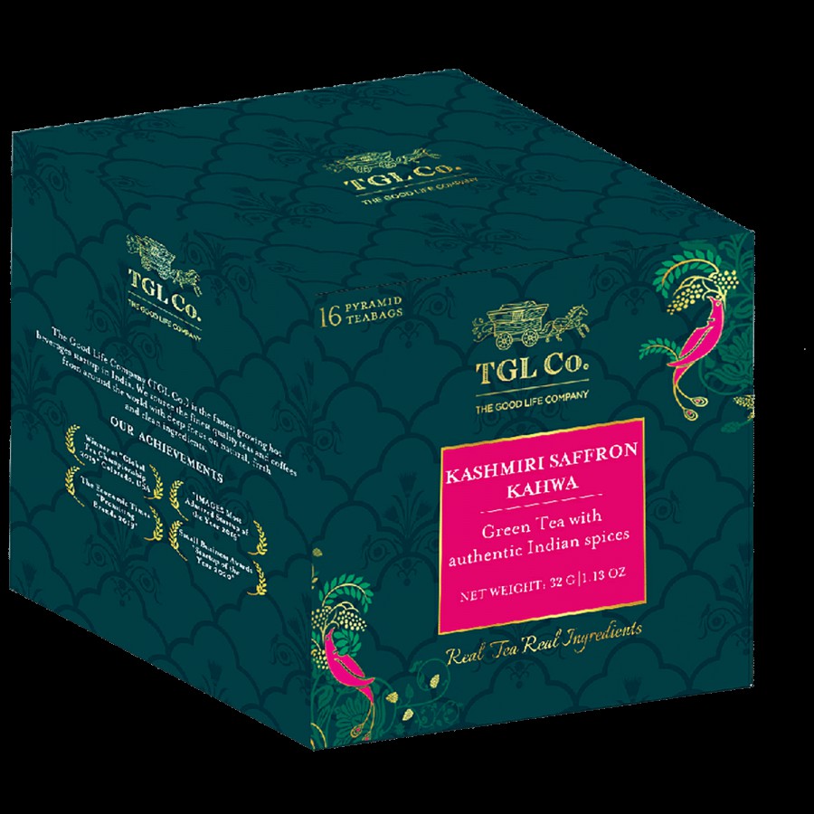 TGL Co. Kashmiri Kahwa Green Tea Bag - Detox Tea Desi Kahwa