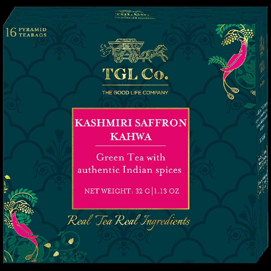 TGL Co. Kashmiri Kahwa Green Tea Bag - Detox Tea Desi Kahwa