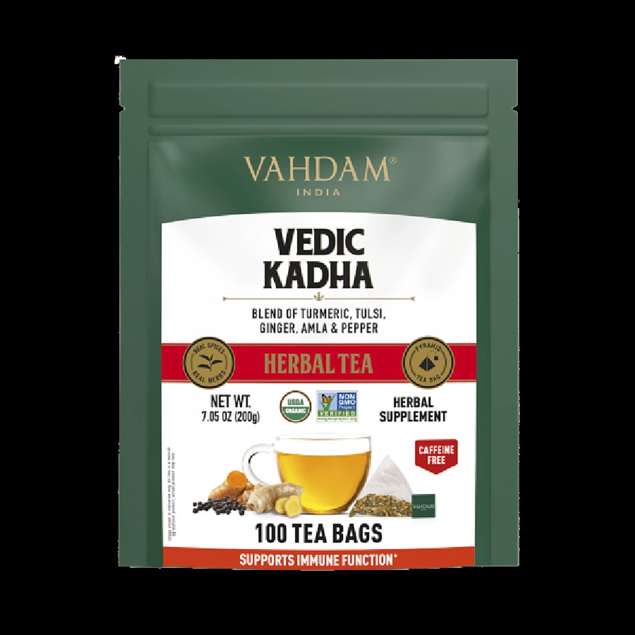 Vahdam Vedic Kadha Herbal Tea - Supports Immune Function