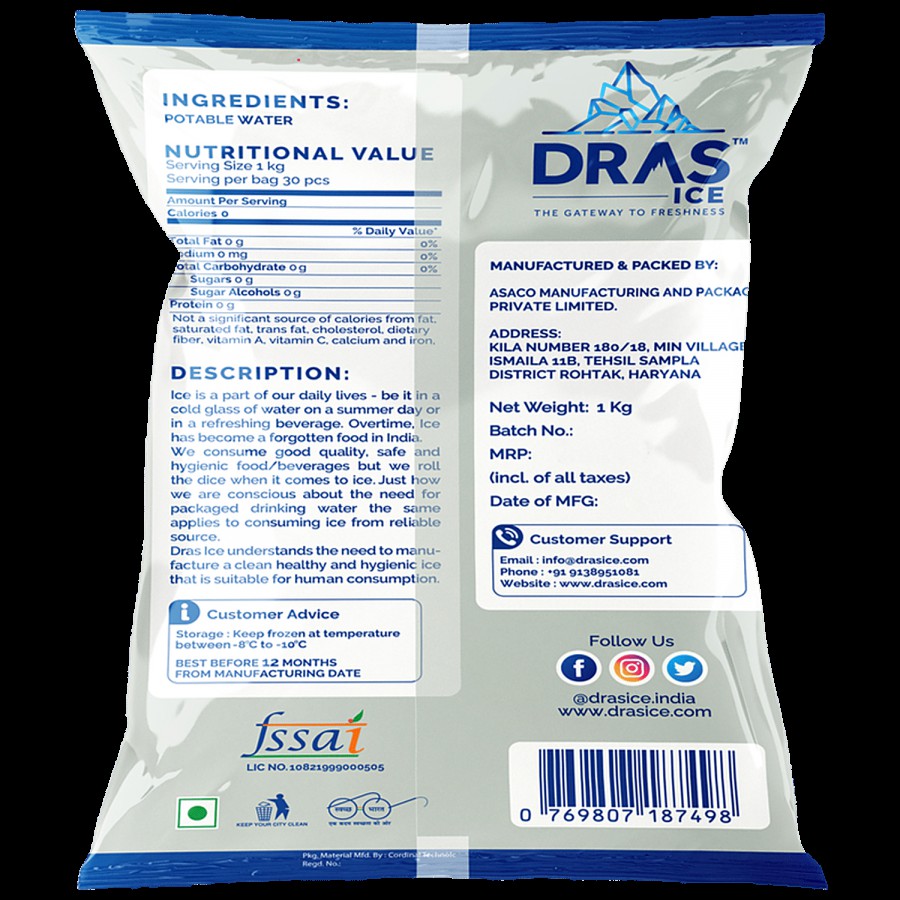 Dras Ice Ice Cubes