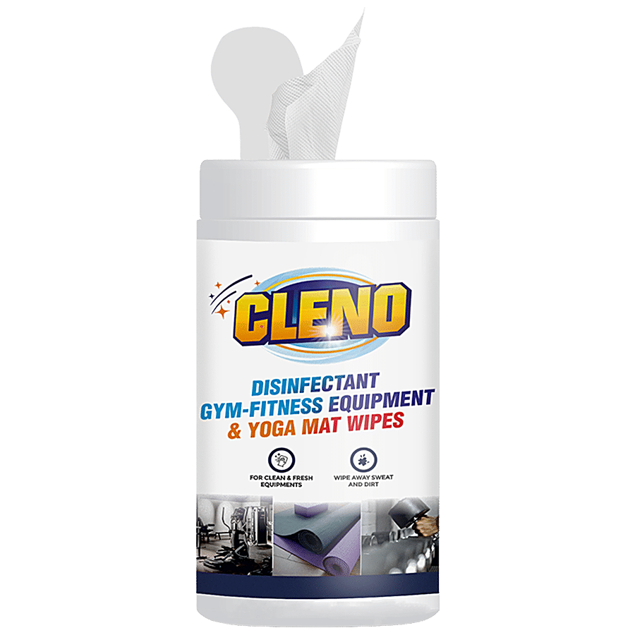 Cleno Disinfectant Gym-Fitness Equipment & Yoga Mat Wipes