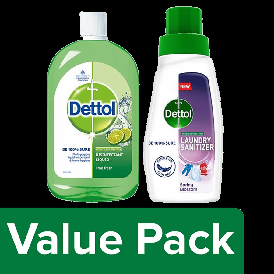 Dettol Lime Fresh 500 ml + Laundry San- Spring Blossom 480 ml