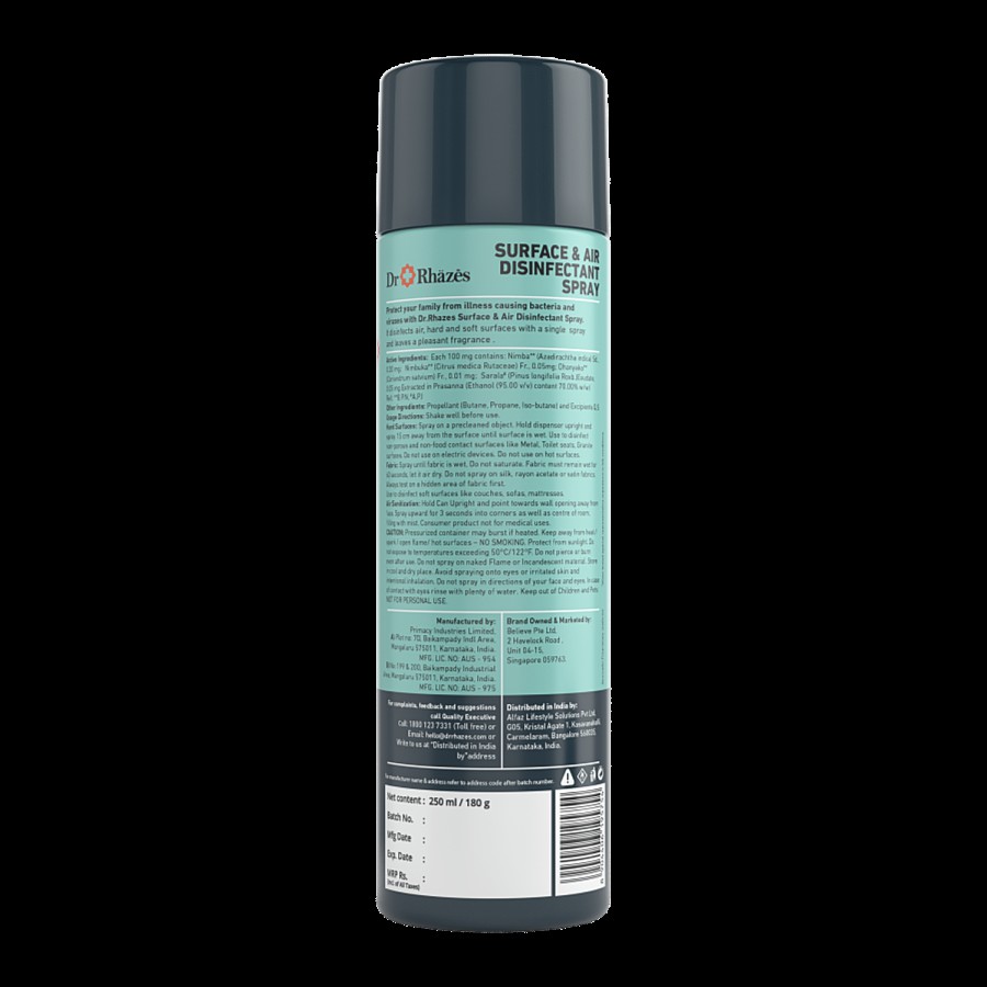 Dr Rhazes Surface & Air Disinfectant Spray