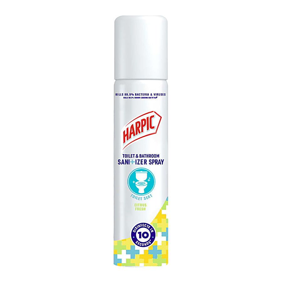 Harpic Toilet & Bathroom Sanitizer Spray - Kills 99.9% Bacteria & Viruses