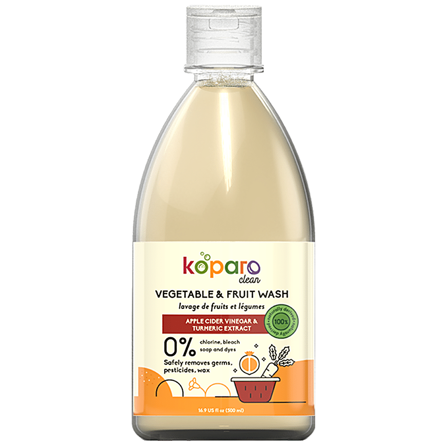 Koparo Clean Vegetable & Fruit Wash - Apple Cider Vinegar & Turmeric Extract