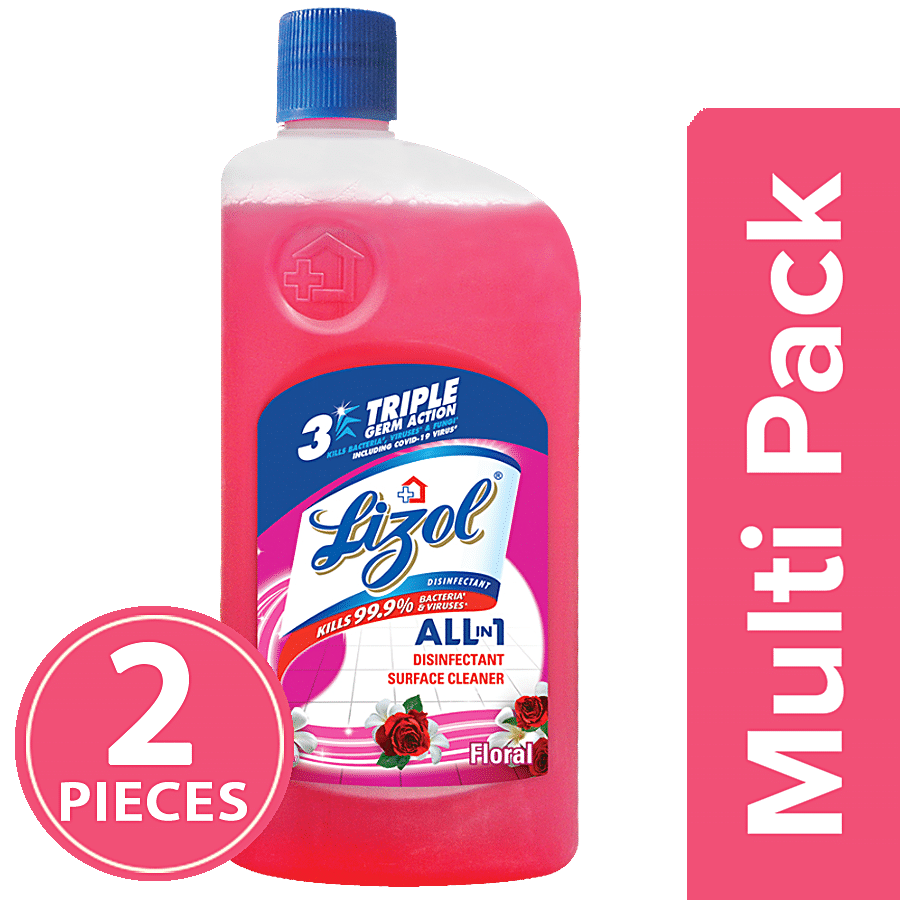 Lizol Disinfectant Surface & Floor Cleaner Liquid - Floral