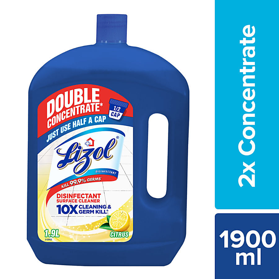 Lizol Double Concentrate Disinfectant Floor Cleaner Liquid - Citrus