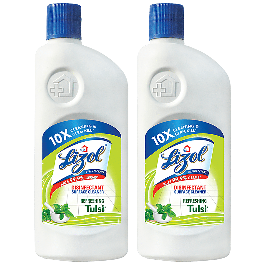 Lizol Surface & Floor Disinfectant Cleaner - Refreshing Tulsi