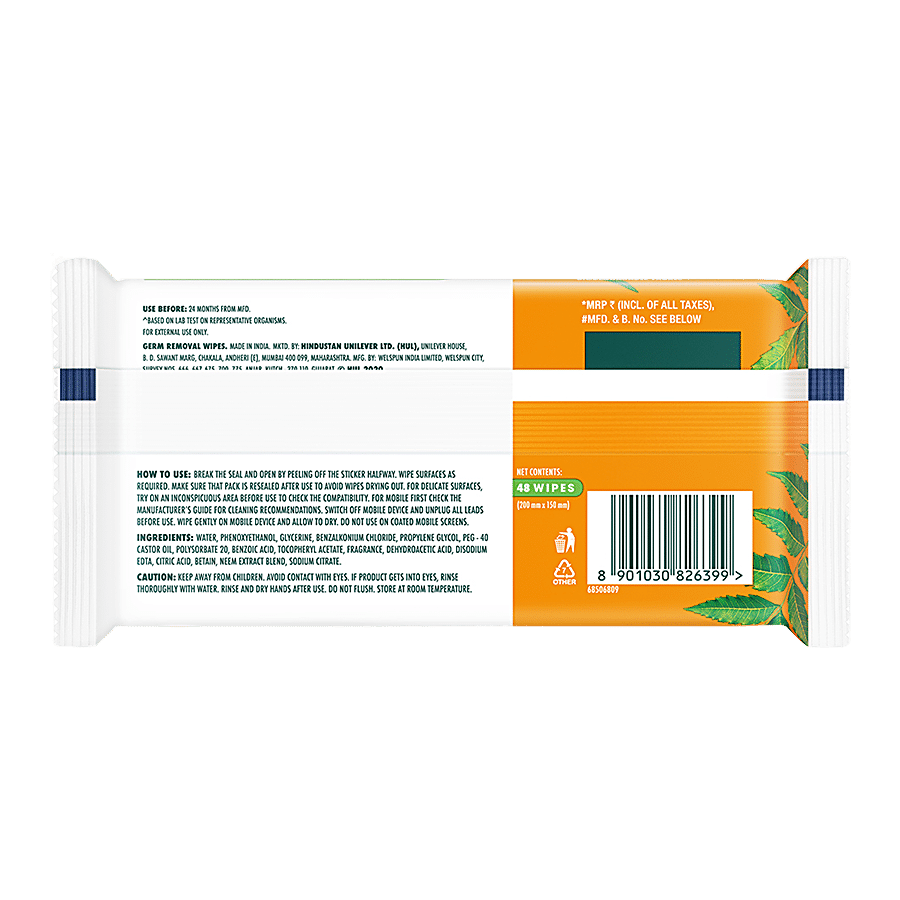 Nature Protect Germ - Removal Multipurpose Wipes