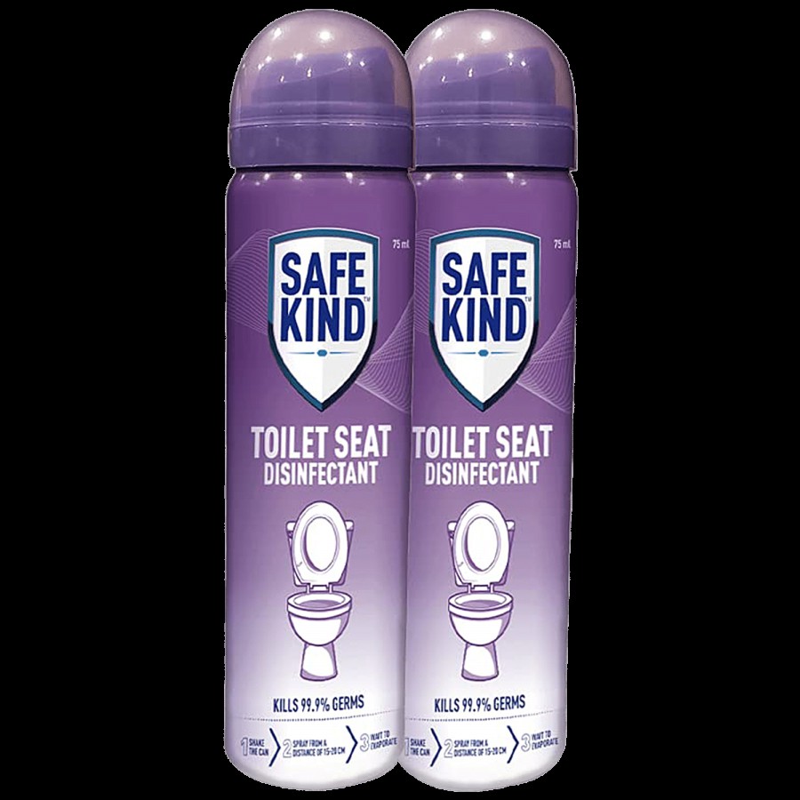 Safekind Toilet Seat Disinfectant Spray - Kills 99.9% Germs