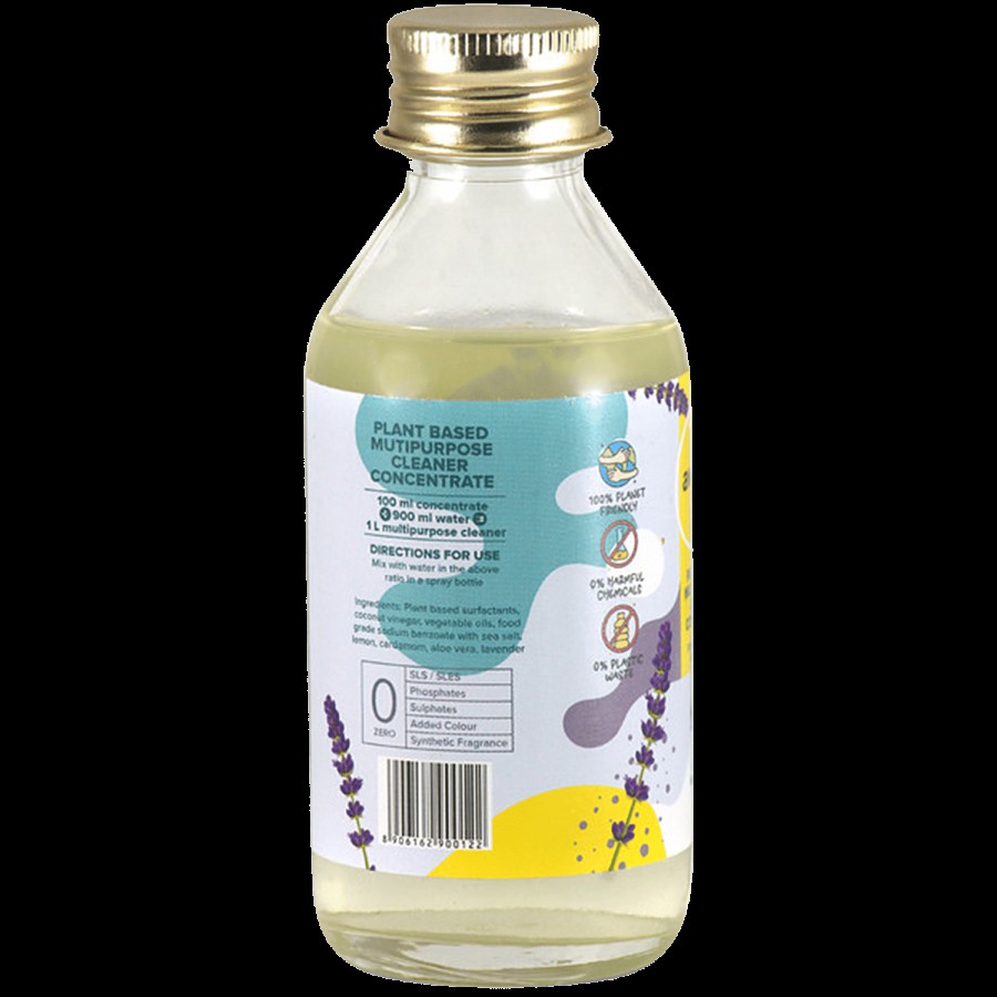 Awenest 100% Plant Based Multipurpose Cleaner Concentrate Refill With Sea Salt & Lavender - Makes 1 Litre