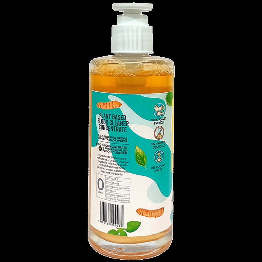 Awenest 100% Plant Based Natural Floor Cleaner Concentrate With Dispenser - Makes 2 L Cleaner