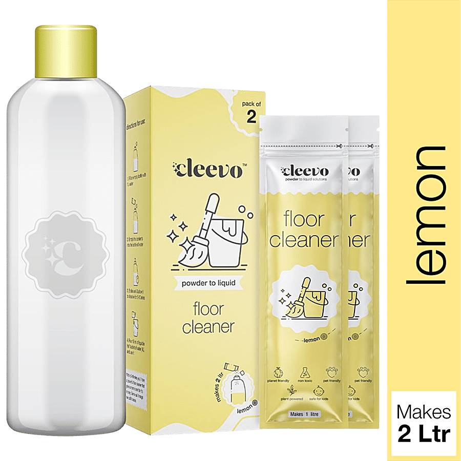 Cleevo Powder To Liquid Floor Cleaner - Lemon