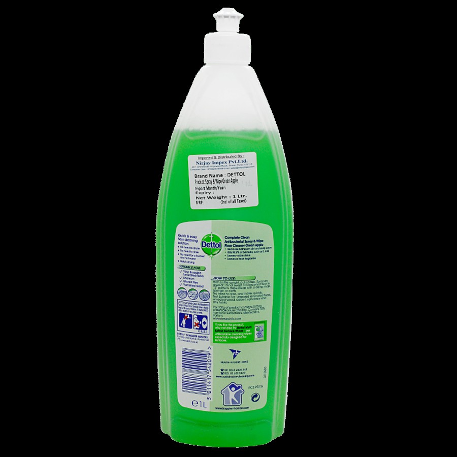 Dettol Spray & Wipe Floor Cleaner Green Apple