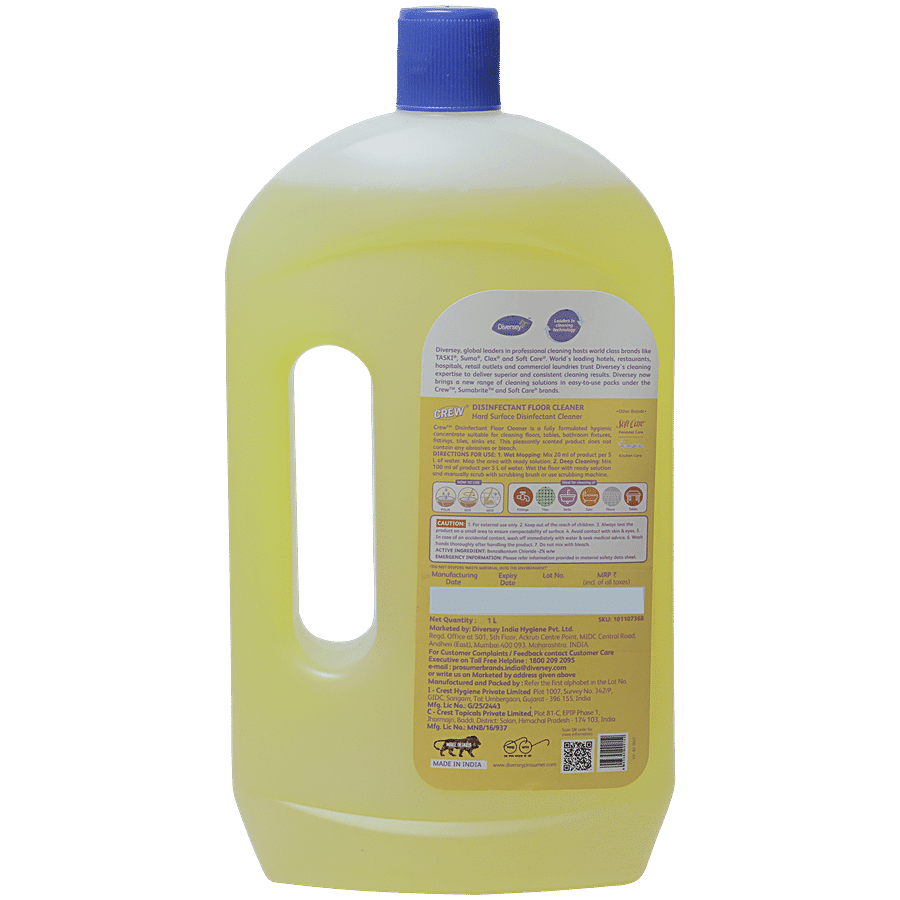 Diversey Crew Disinfectant Citrus Floor Cleaner