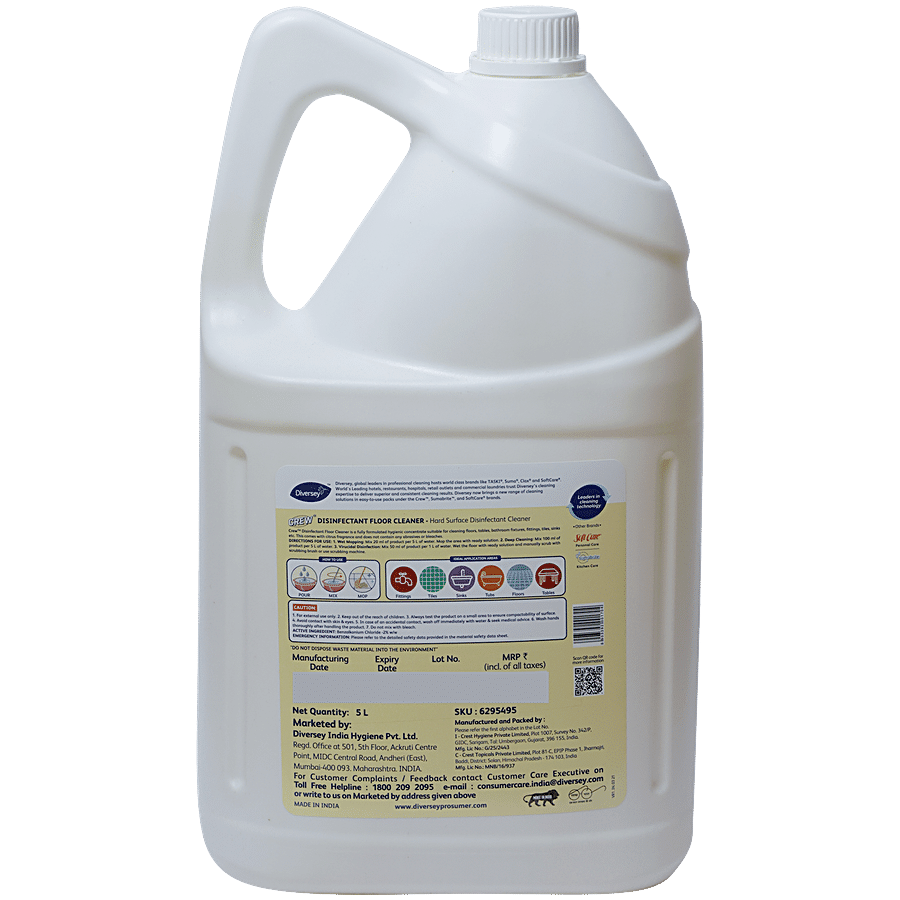 Diversey Crew Disinfectant Citrus Floor Cleaner