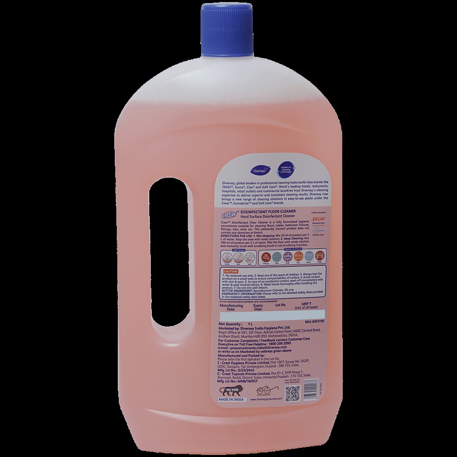 Diversey Crew Disinfectant Floral Floor Cleaner