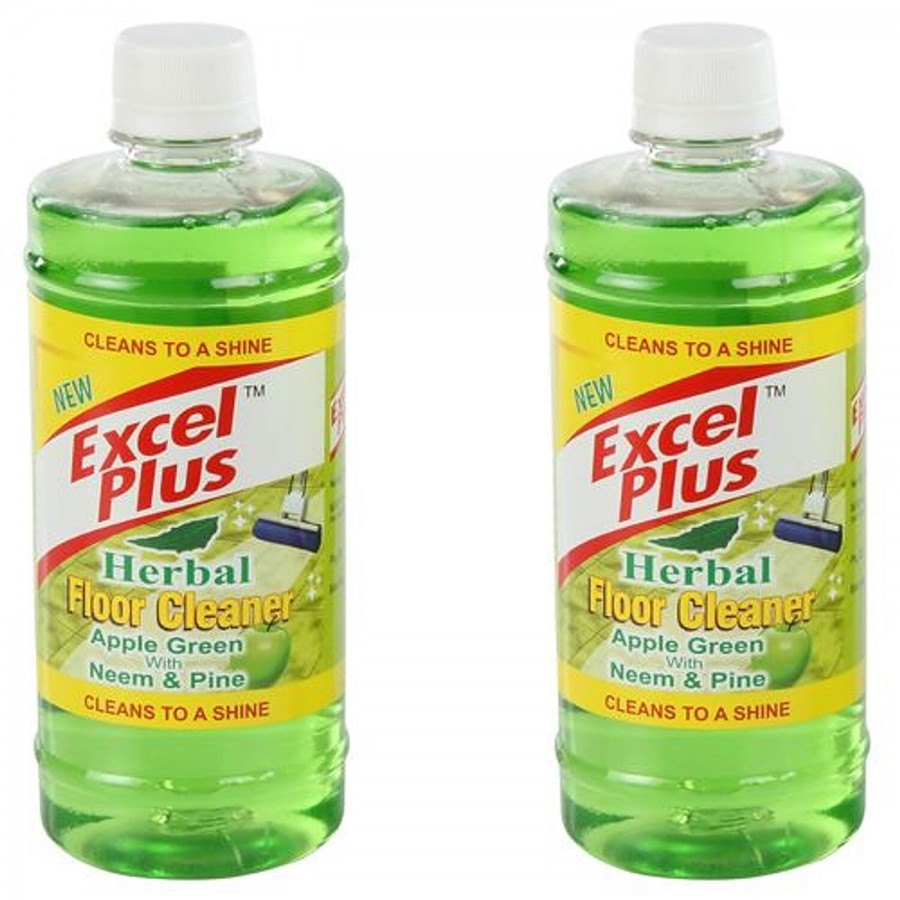 Excel Plus Herbal Floor Cleaner - Apple Green with Neem & Pine