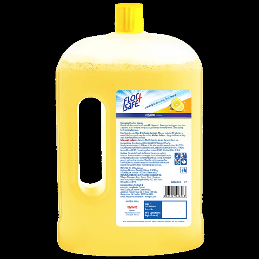 Florsafe + Disinfectant Surface Cleaner - Lemon Kleen