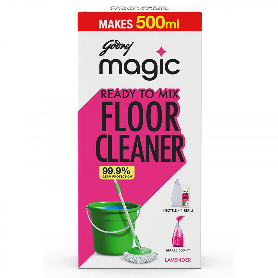 Godrej Magic Ready To Mix Floor Cleaner Combi Pack - Lavender