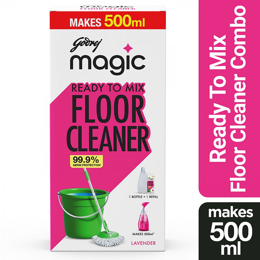 Godrej Magic Ready To Mix Floor Cleaner Combi Pack - Lavender