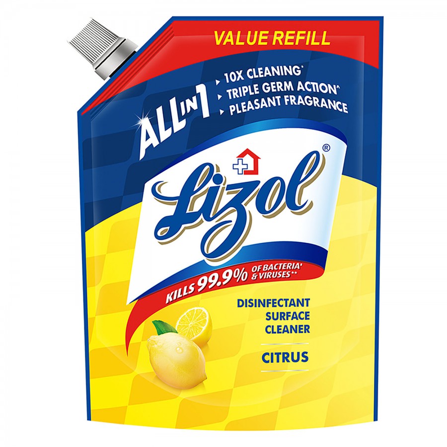 Lizol All In One Disinfectant Surface Cleaner Liquid - Citrus