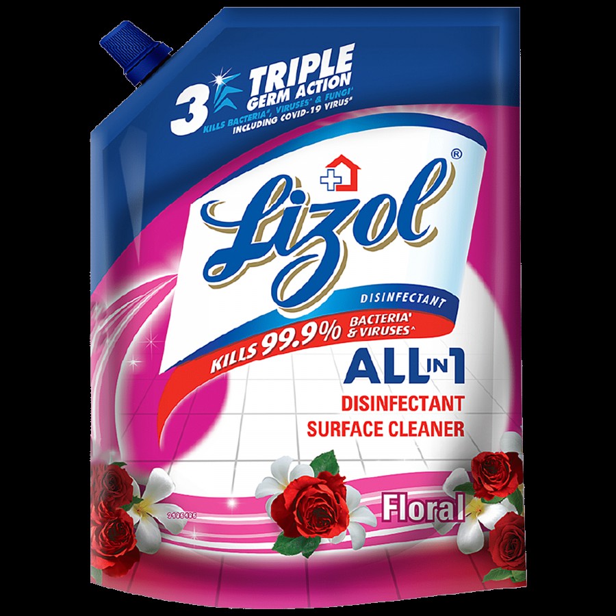 Lizol All In One Disinfectant Surface Cleaner Liquid - Floral