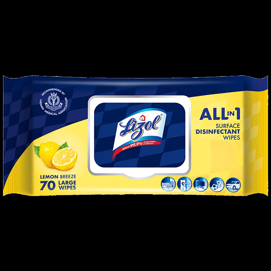 Lizol Disinfectant & Cleaning Multi-Surface Wipes