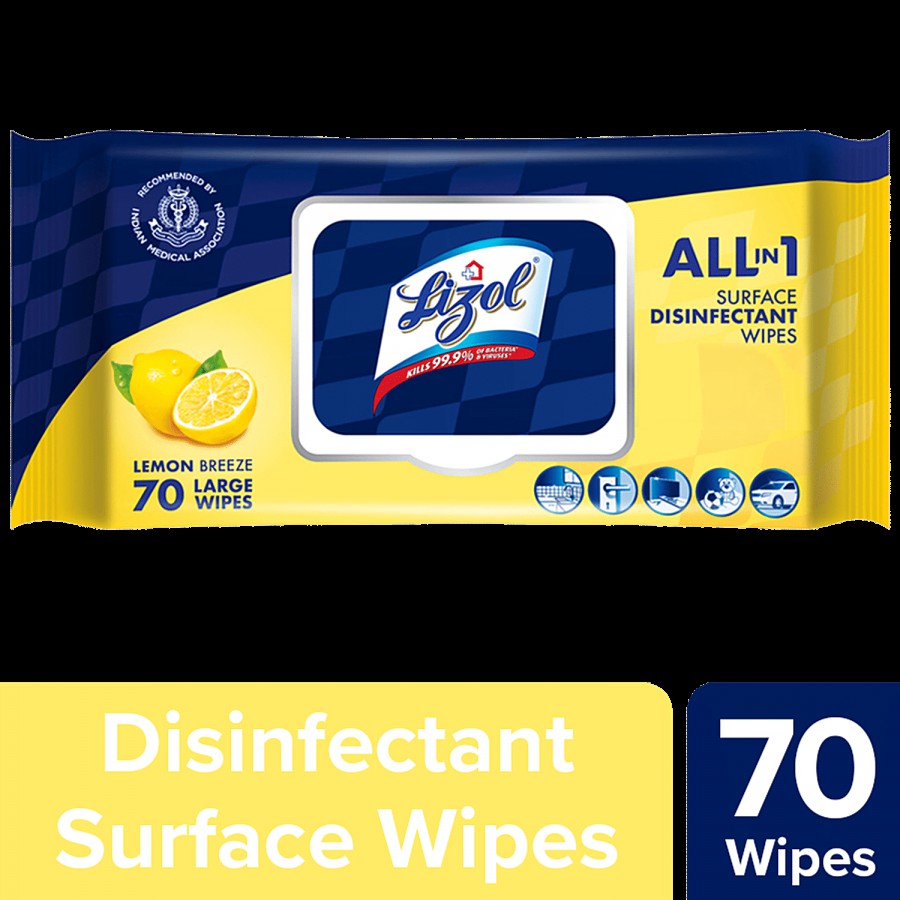 Lizol Disinfectant & Cleaning Multi-Surface Wipes