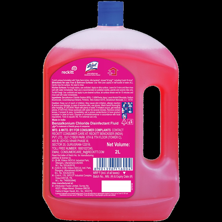 Lizol Disinfectant Surface & Floor Cleaner Liquid - Combo Citrus & Floral