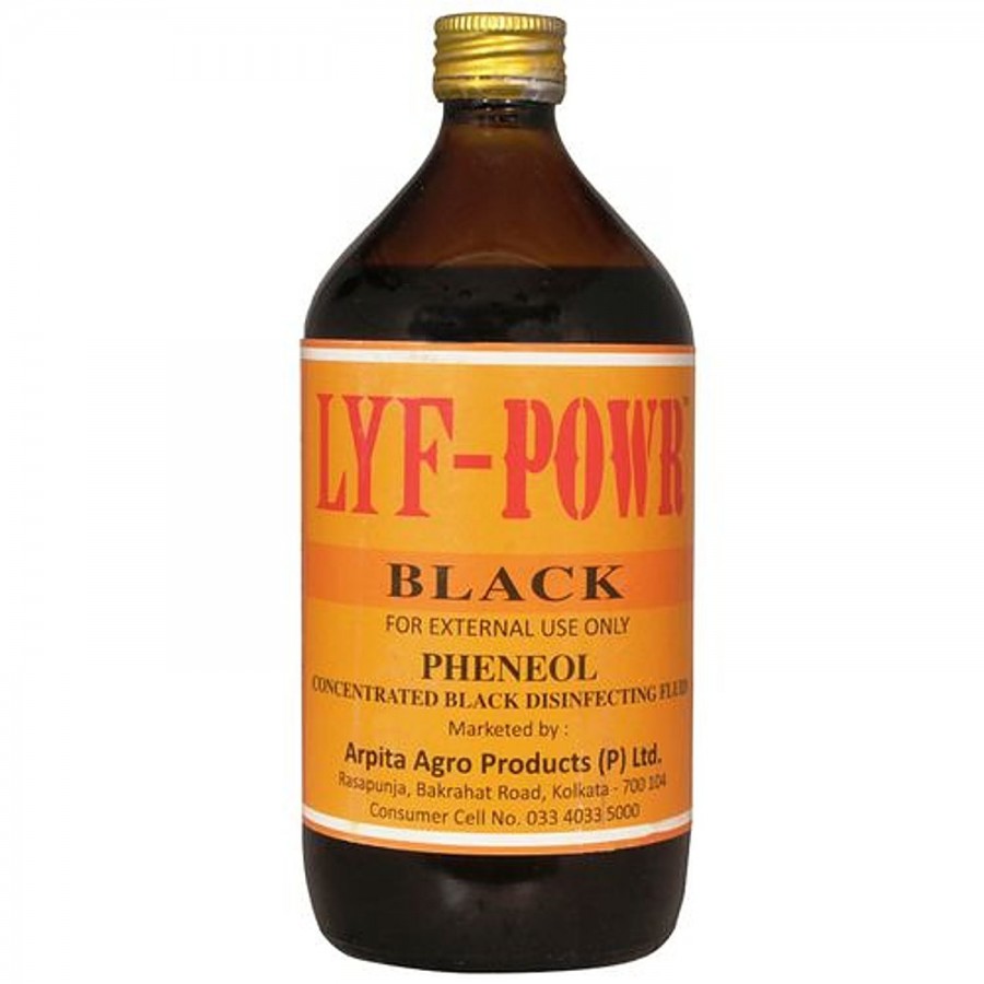 Lyf-Powr Black Pheneol - Concentrated Black Disinfecting Fluid