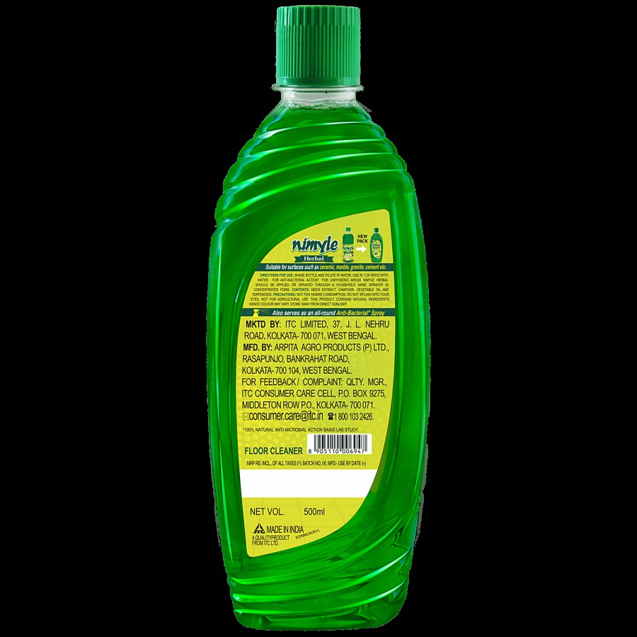 Nimyle Herbal Floor Cleaner With Power Of Neem For 99.9% Anti-Bacterial Action