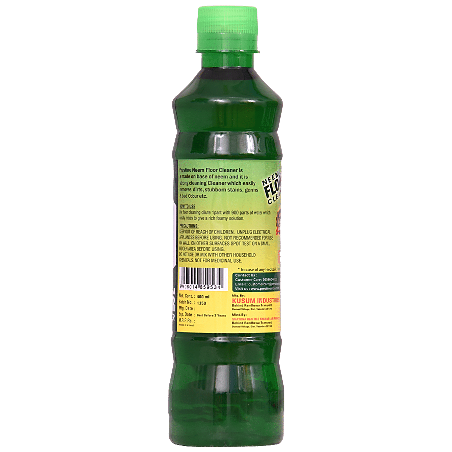 Prestine Neem Floor Cleaner - Removes Tough Stains & Kills Germs