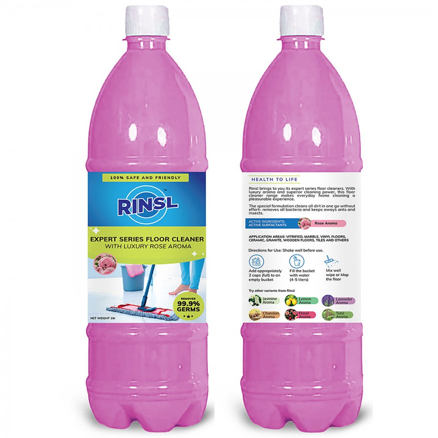 Rinsl Expert Series Floor Cleaner - Luxury Rose Aroma