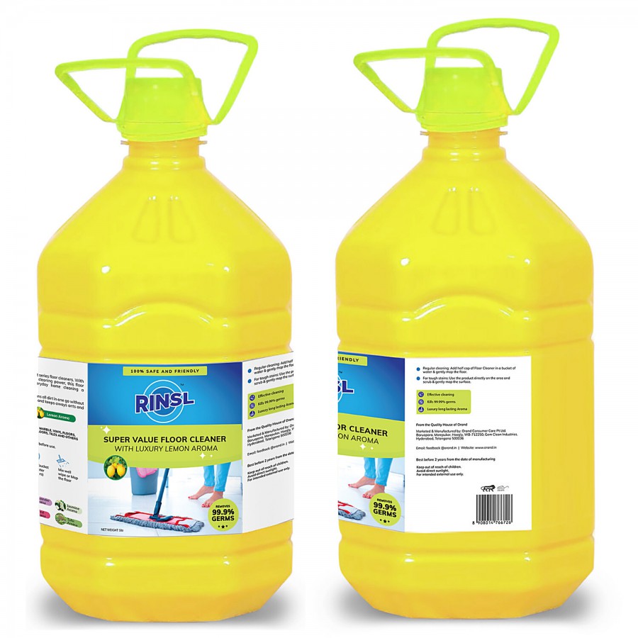 Rinsl Super Value Floor Cleaner - Luxury Lemon Aroma