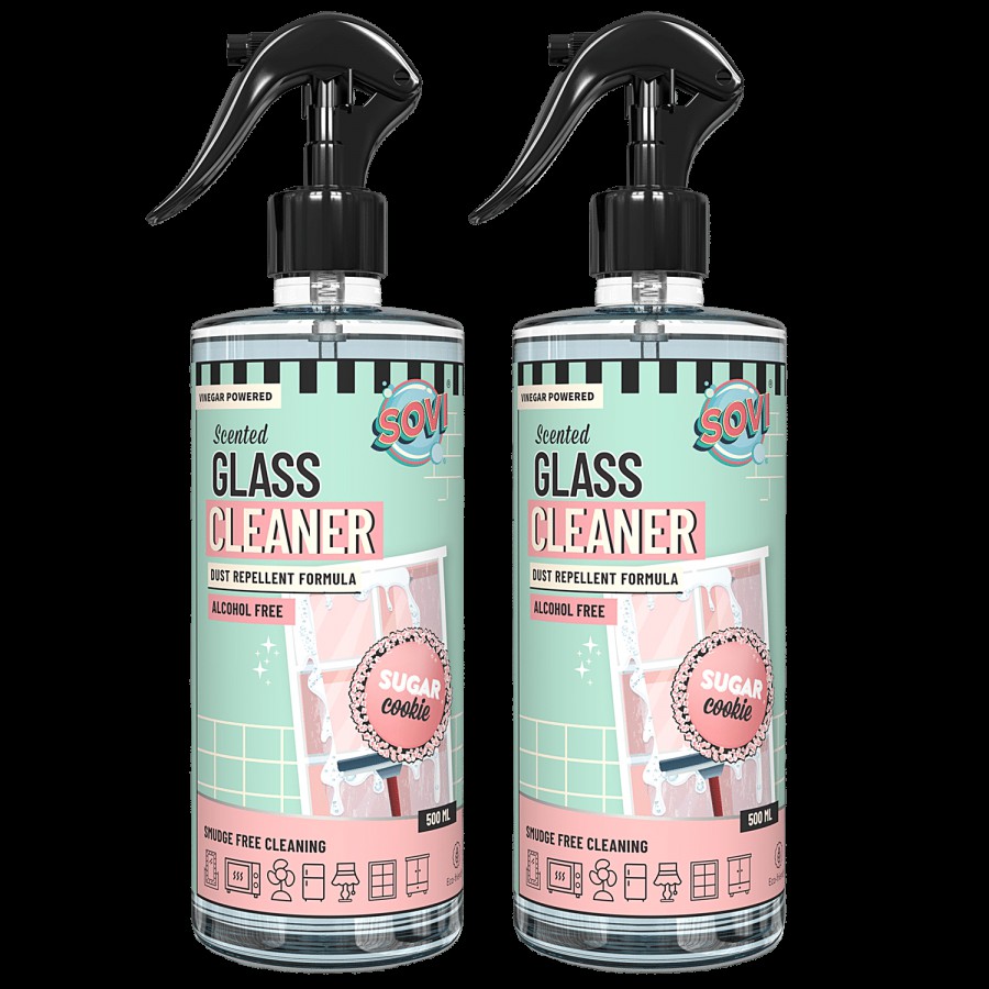 SOVI Eco-Friendly Scented Glass Cleaner - With Dust Repellent Technology