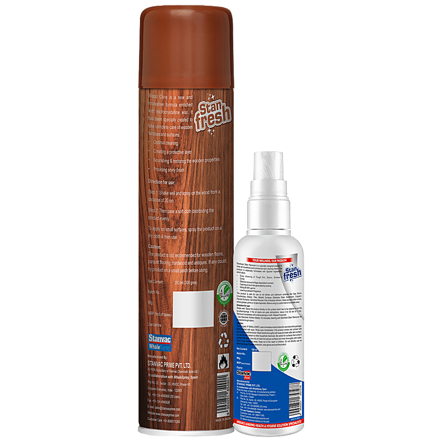 STANFRESH Wood Care & Stain Remover - Removes Tough Stains