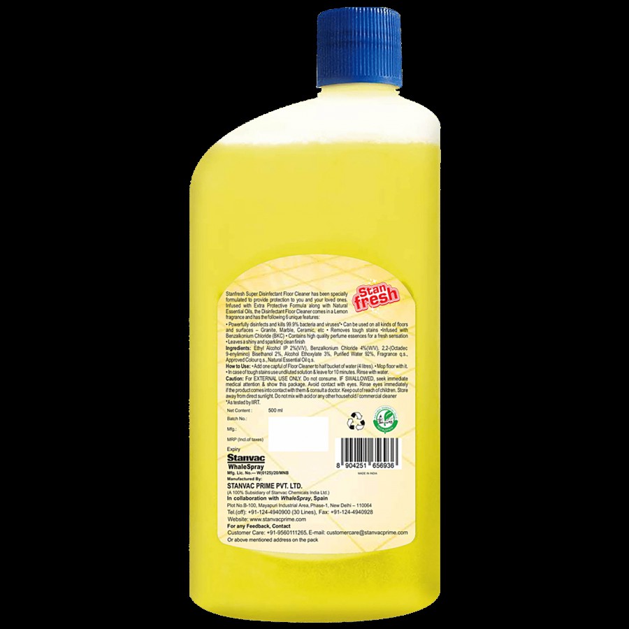 Stanfresh Disinfectant Floor Cleaner- With Benzalkonium Chloride