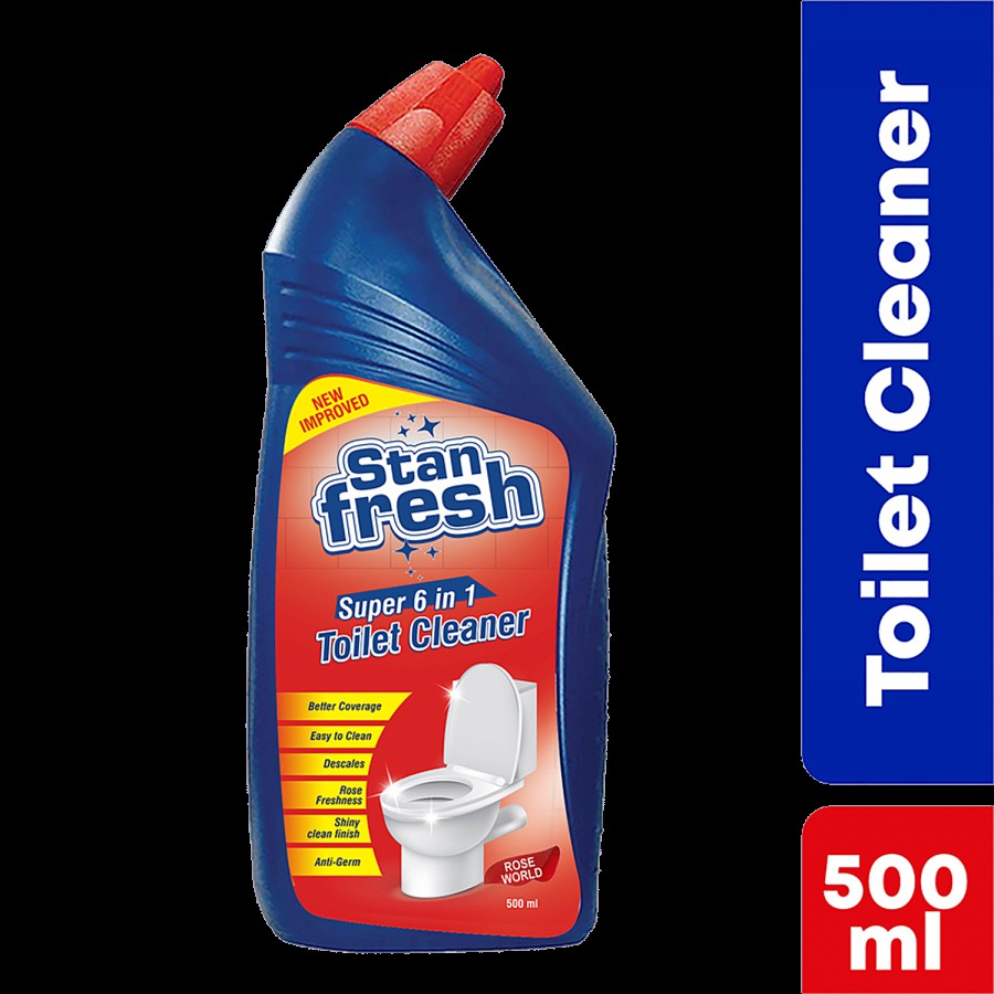 Stanfresh Super 6 In 1 Toilet Cleaner - Kills 99.9% Germs