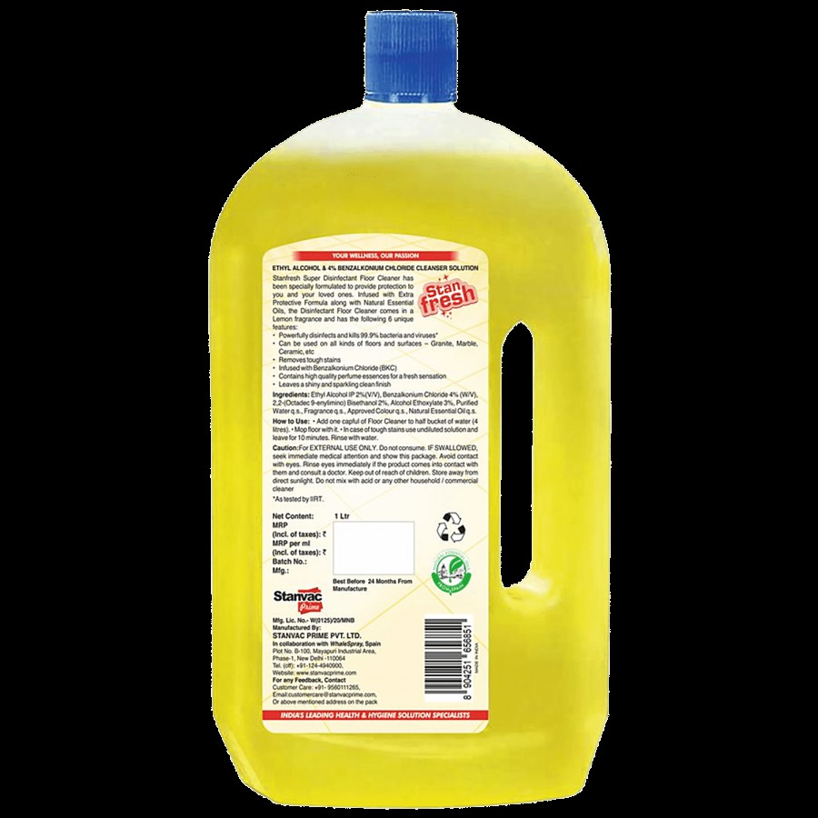 Stanfresh Super Disinfectant Floor Cleaner - Kills 99.9% Germs